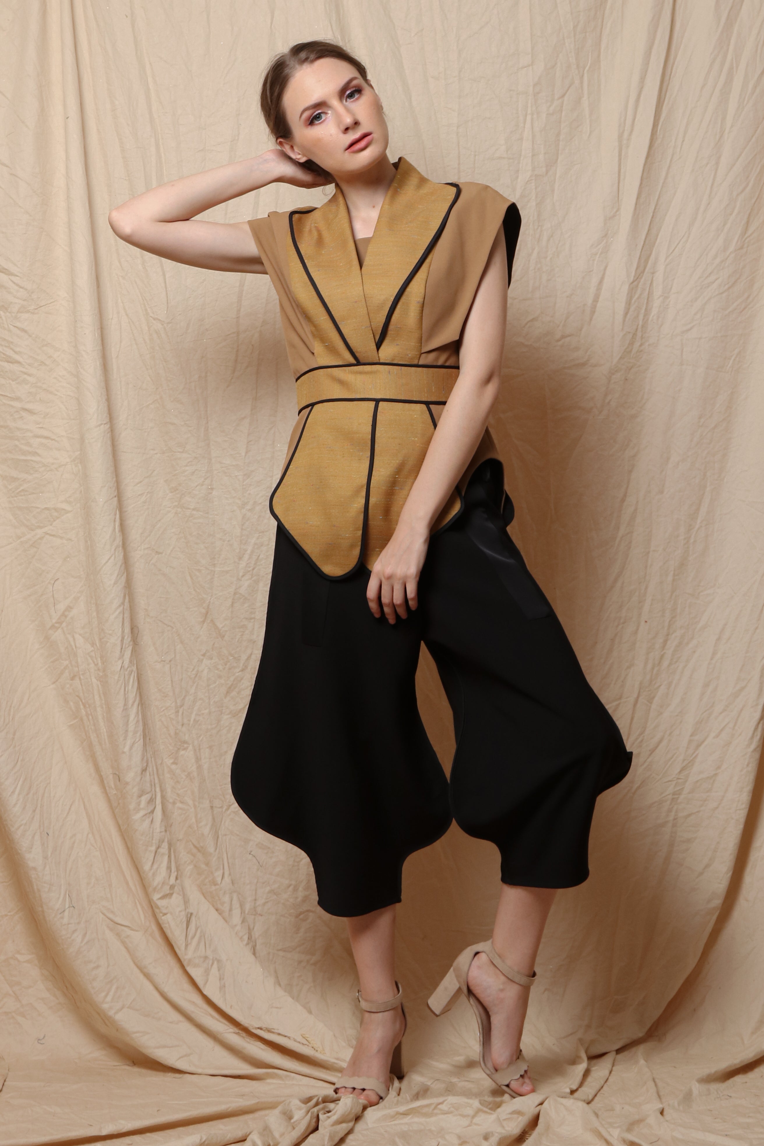 Blazer Kipas Mustard