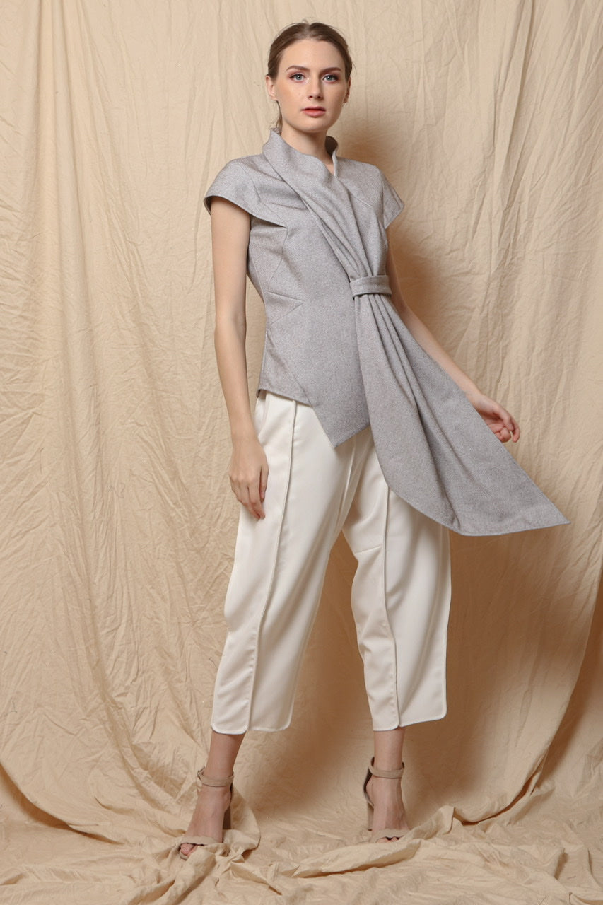 Scarf Selimut Top Greyish Brown