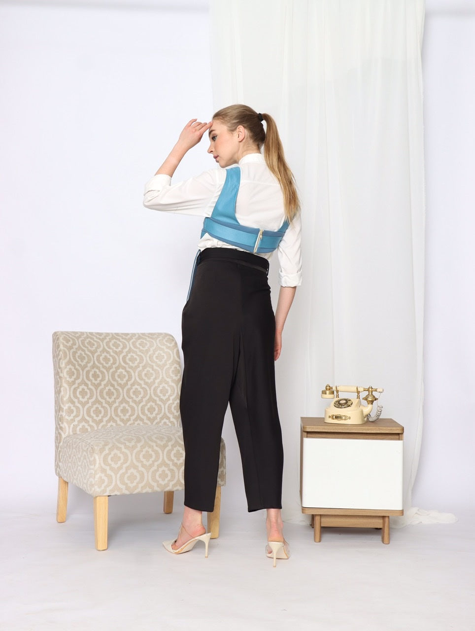 Romper Top in Sky Blue