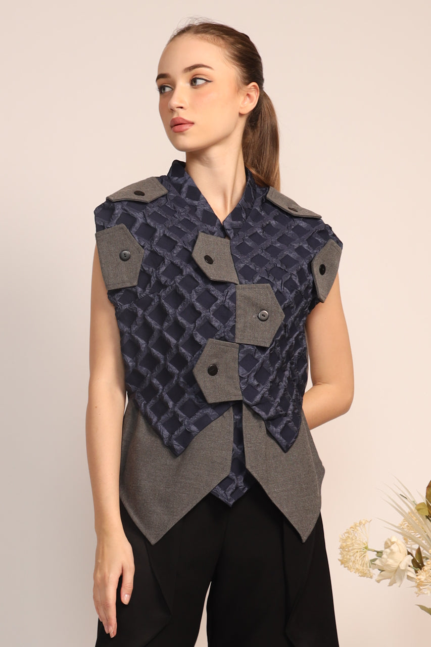 Bloom et Champs Navy Embossed