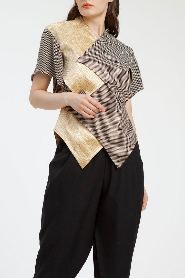 Bloom et Champs Kancing Silang Emas