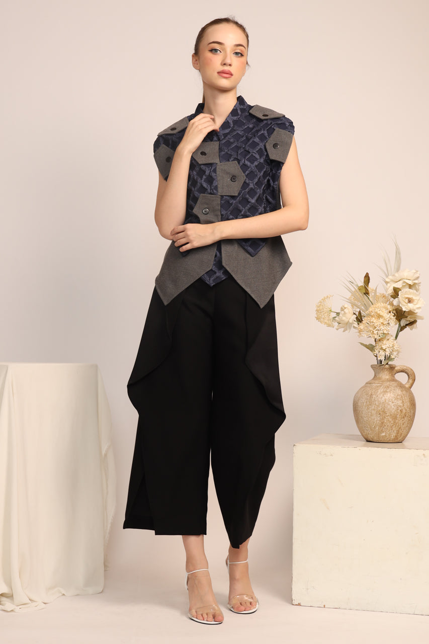 Bloom et Champs Navy Embossed