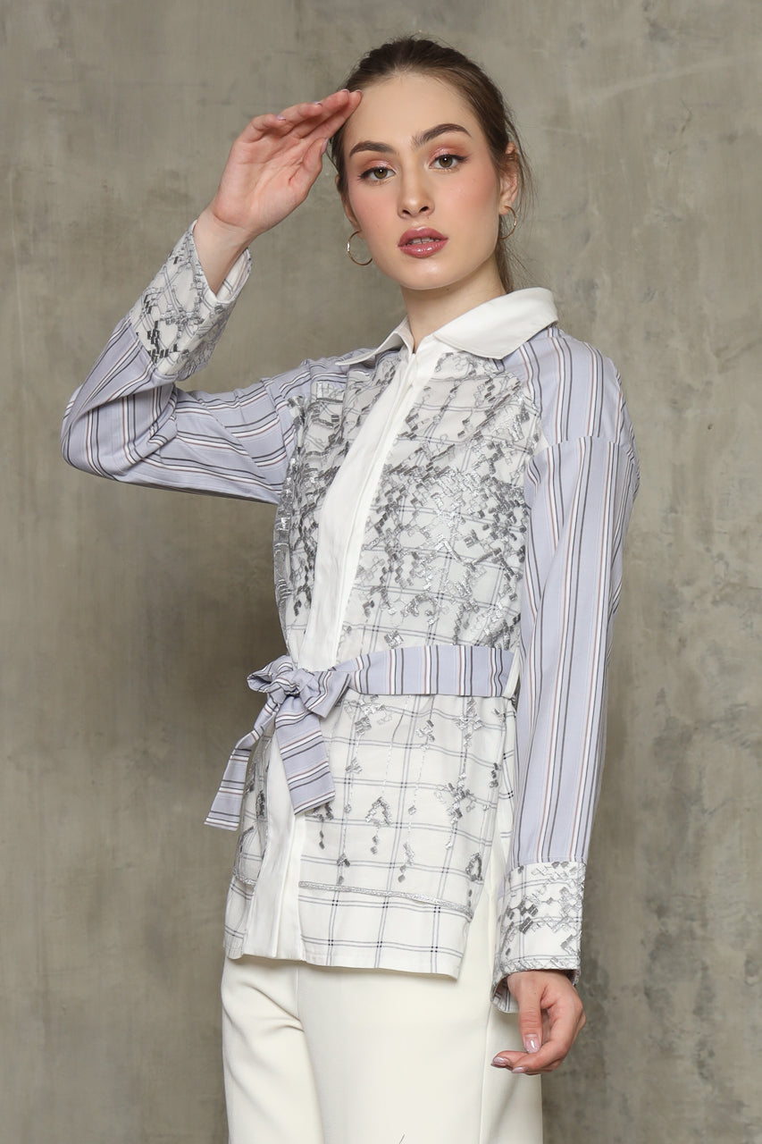 Bloom et Champs Kemeja Tile Abu