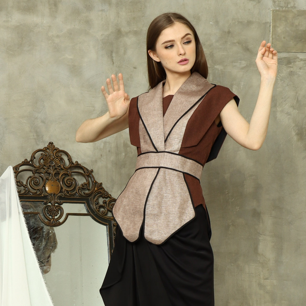 Blazer Kipas Terracotta