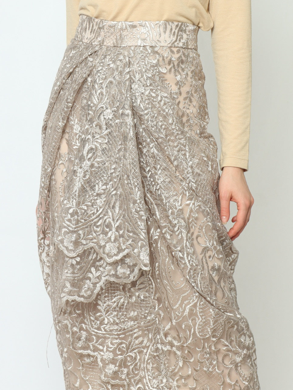 Rok Renda Tile Nude