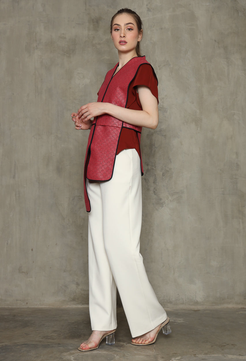 Bloom et Champs Salem List Top in Red