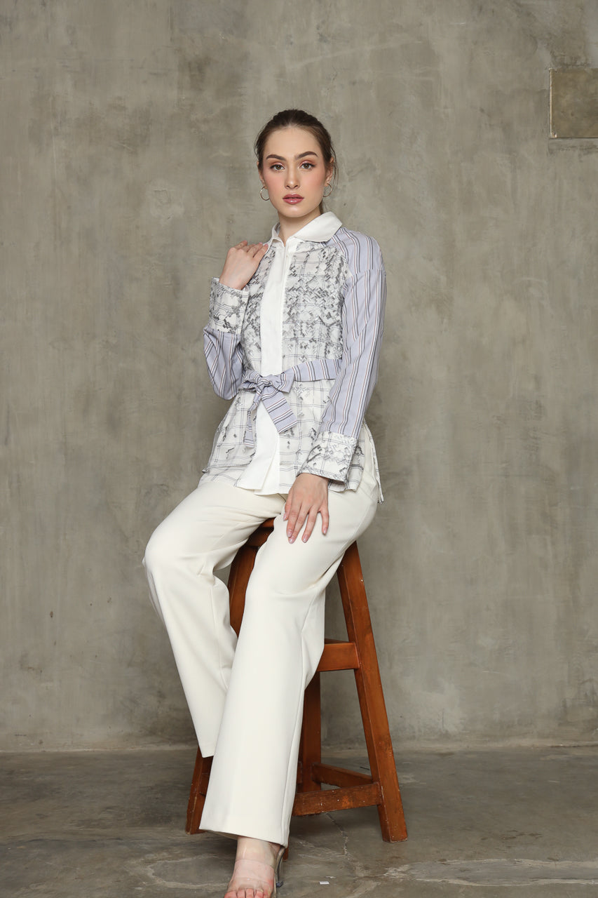 Bloom et Champs Kemeja Tile Abu