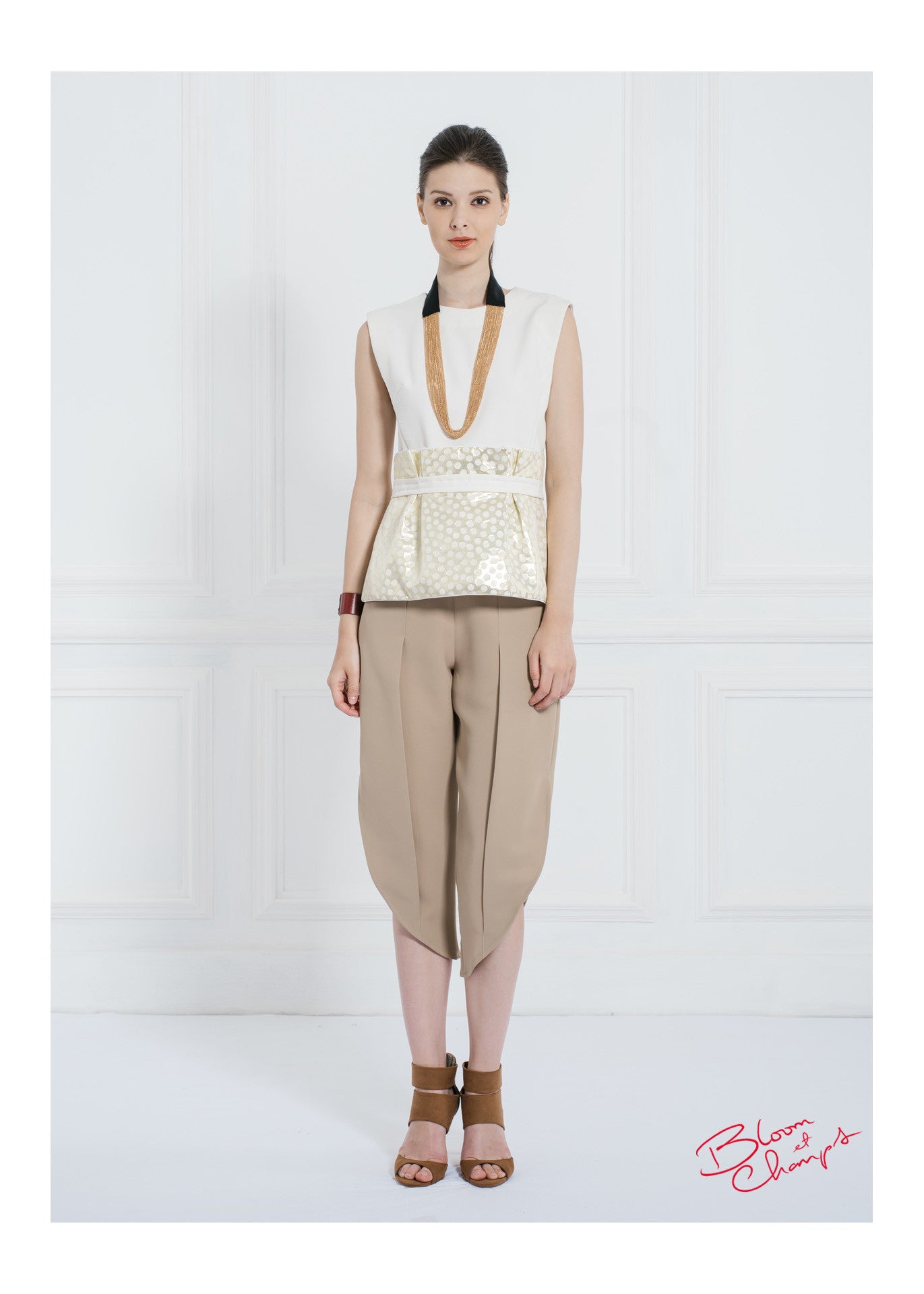 Polkadot Belt Top