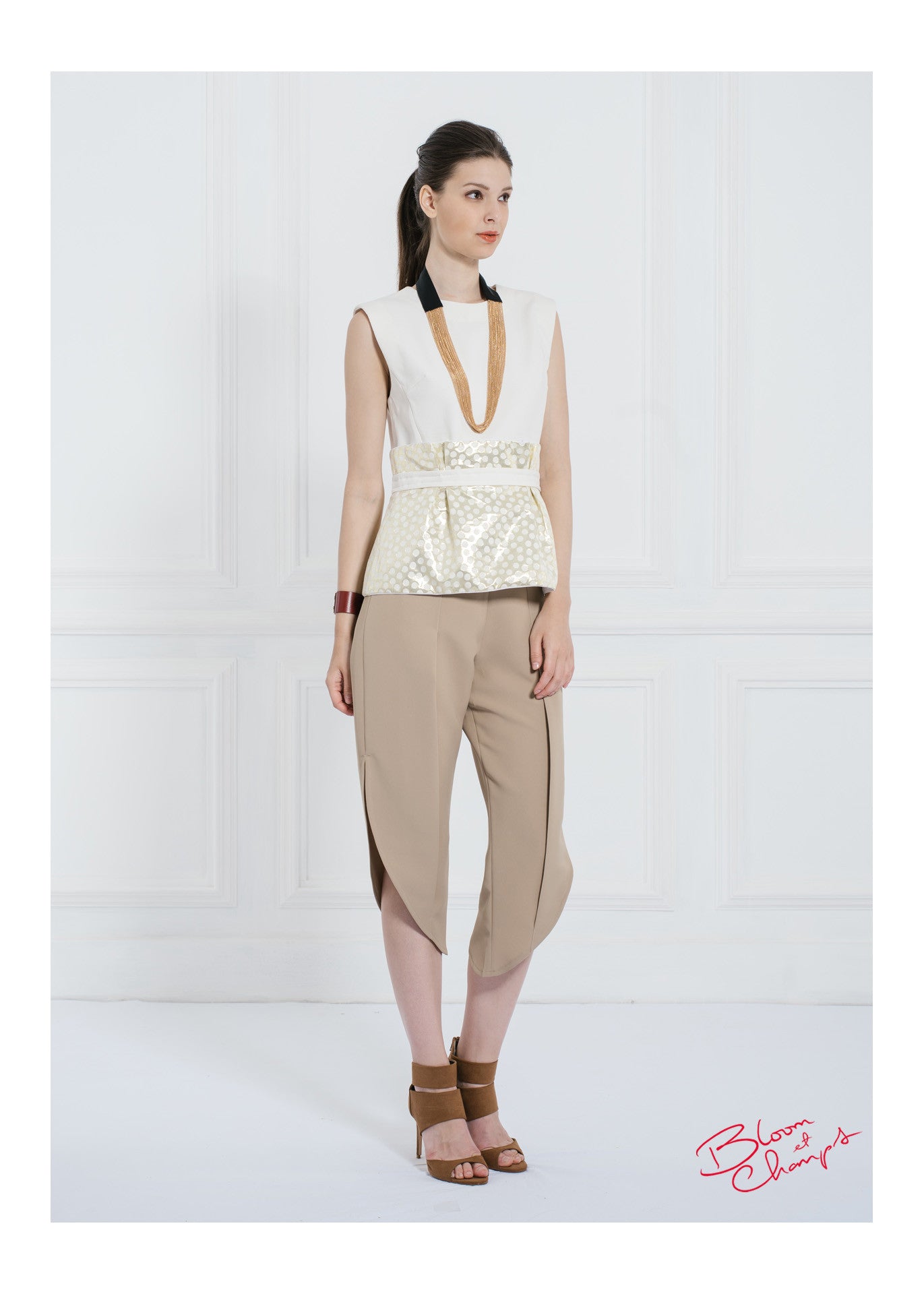 Polkadot Belt Top