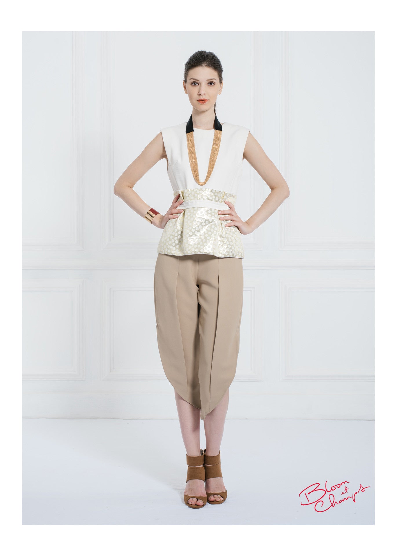 Polkadot Belt Top