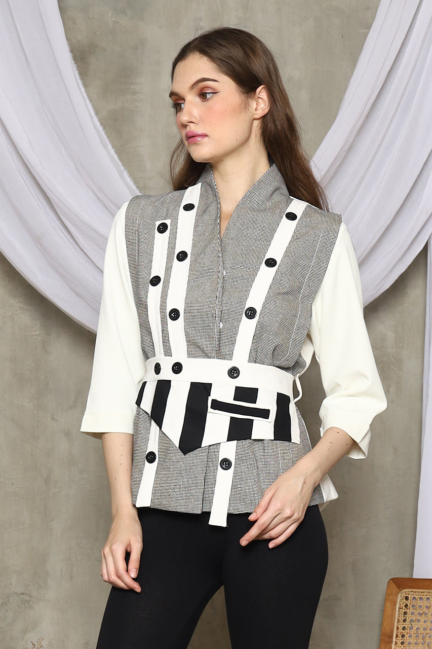 Bloom et Champs Kemeja Kancing Obi Salur