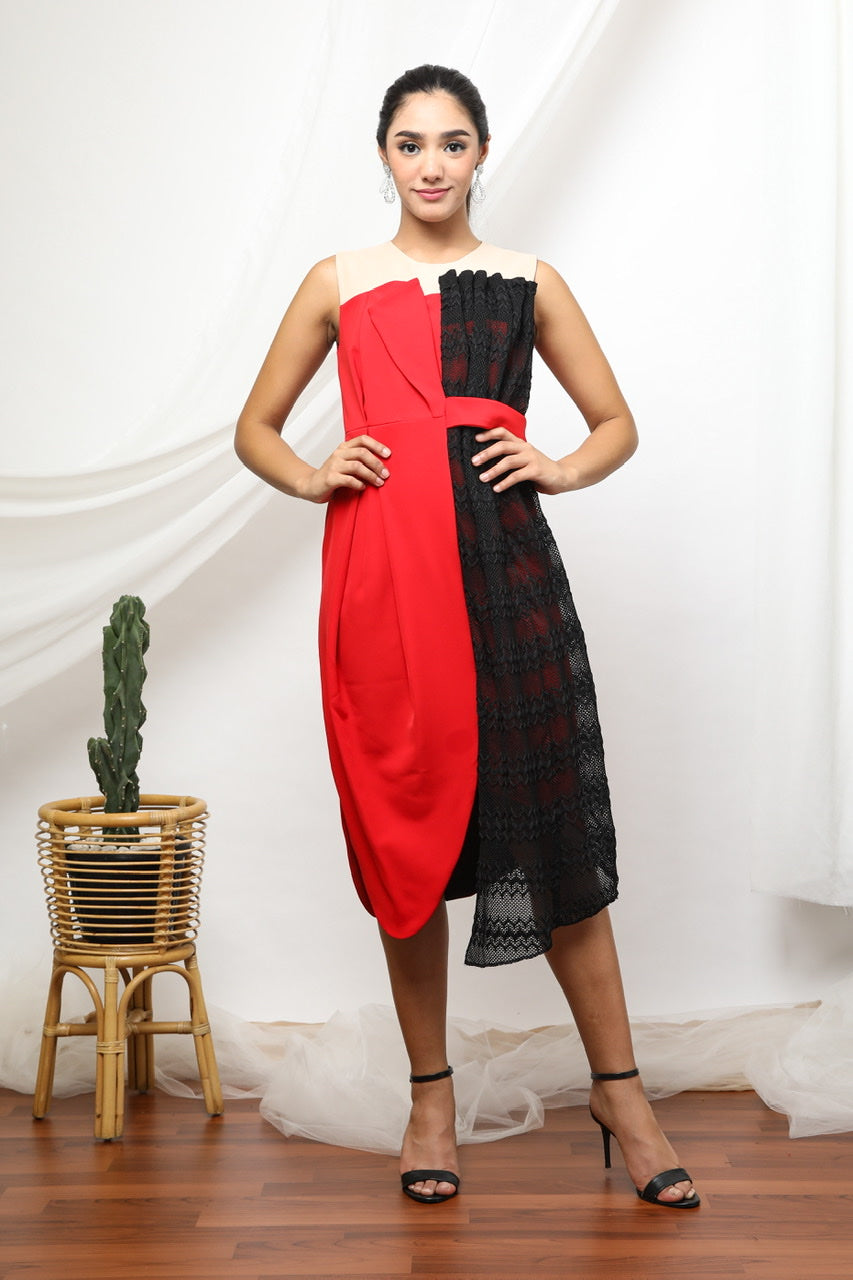 Dress Merah Jas