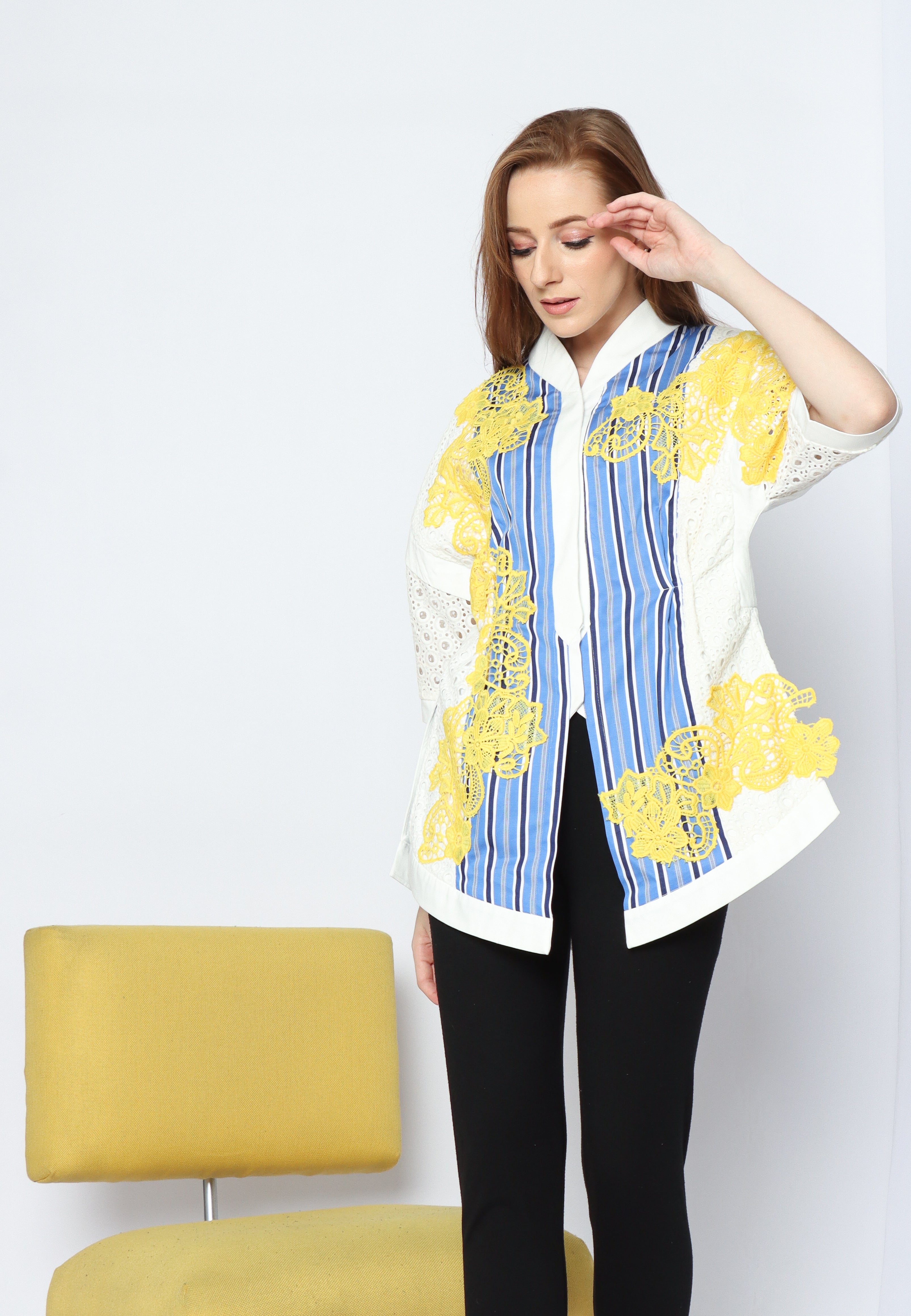 Kemeja Bordir Kuning