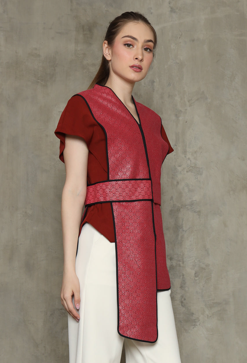 Bloom et Champs Salem List Top in Red