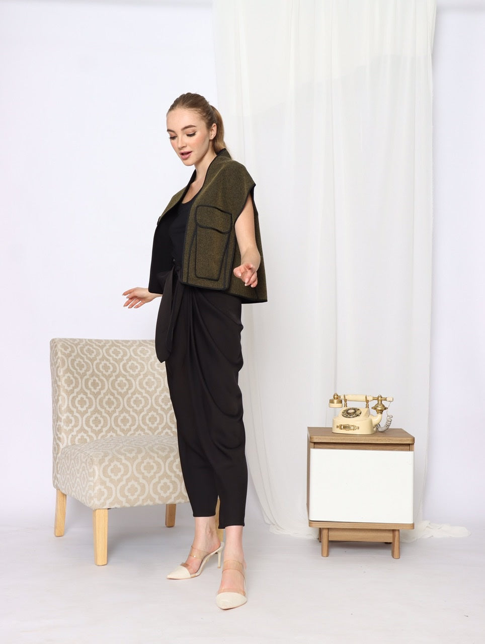 Outer Kaku Kantong in Olive