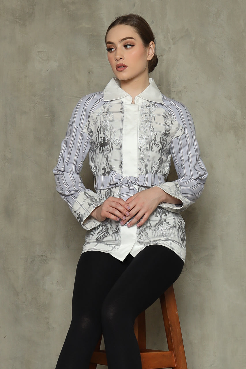 Bloom et Champs Kemeja Tile Abu