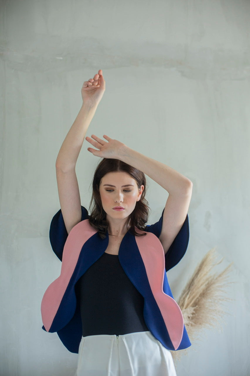 Outer Tulip Navy Pink