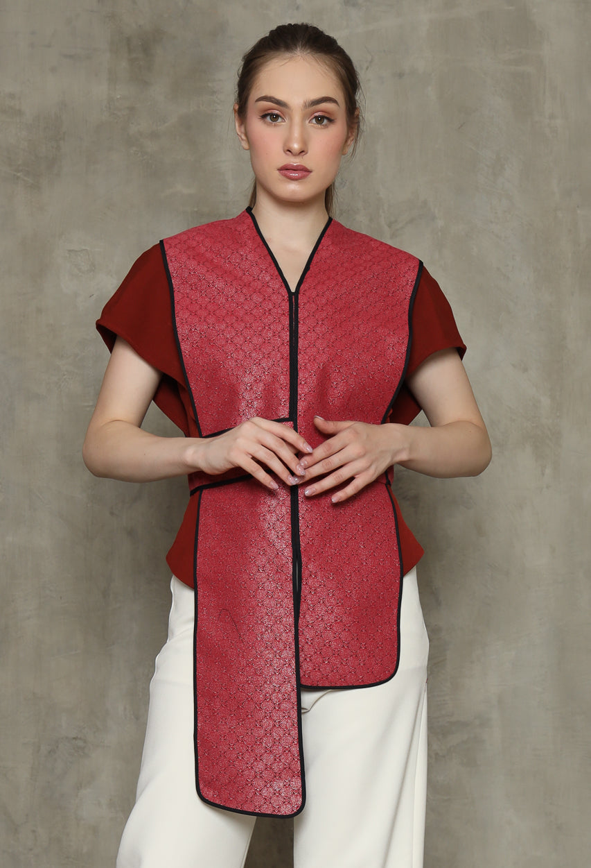 Bloom et Champs Salem List Top in Red