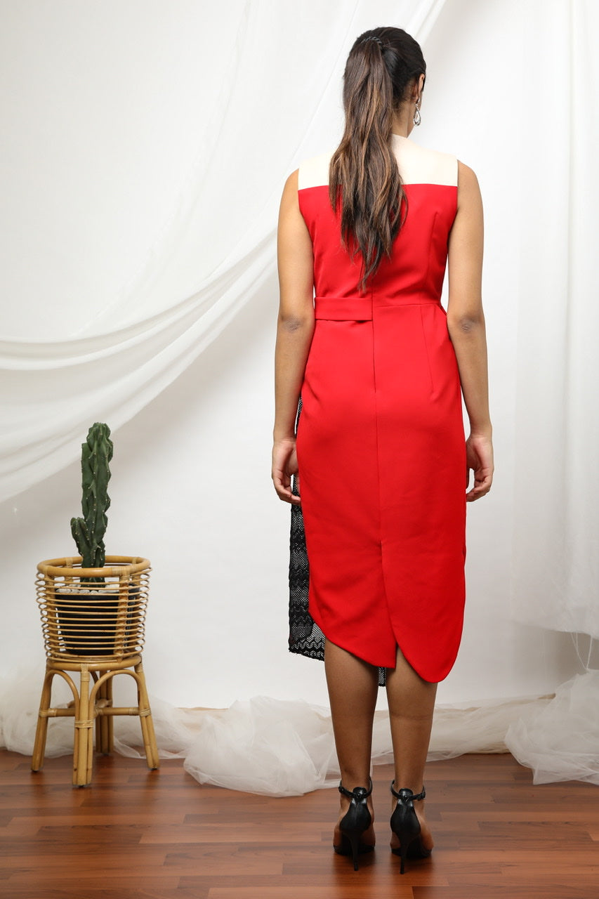 Dress Merah Jas