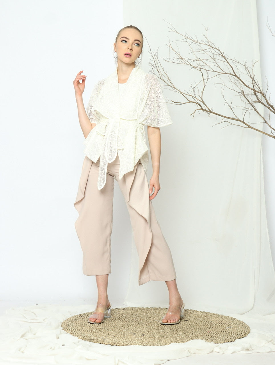 Bloom et Champs Kimono Dot Off-White