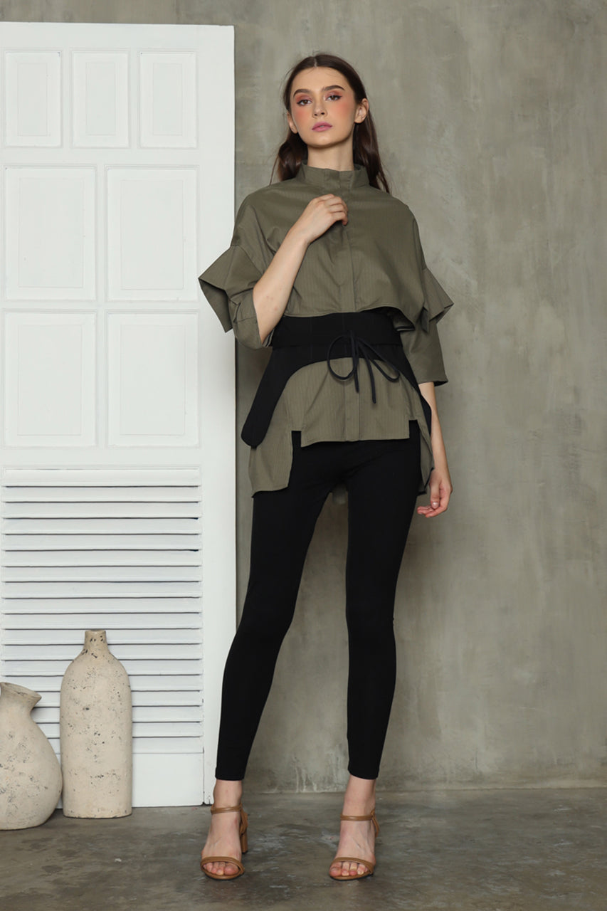 Bloom et Champs Kemeja Obi in Olive