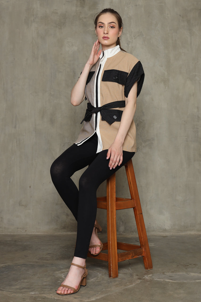 Bloom et Champs Kemeja Color Block