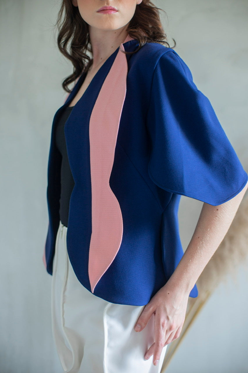 Outer Tulip Navy Pink