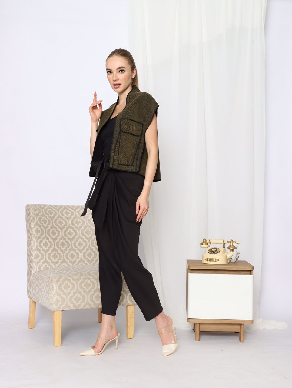 Outer Kaku Kantong in Olive