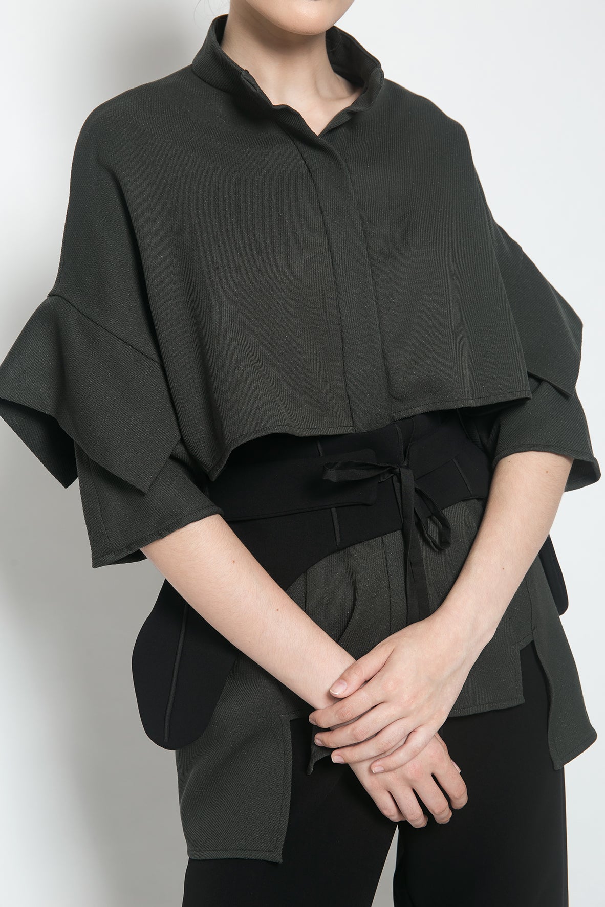 Top Kemeja Obi Olive