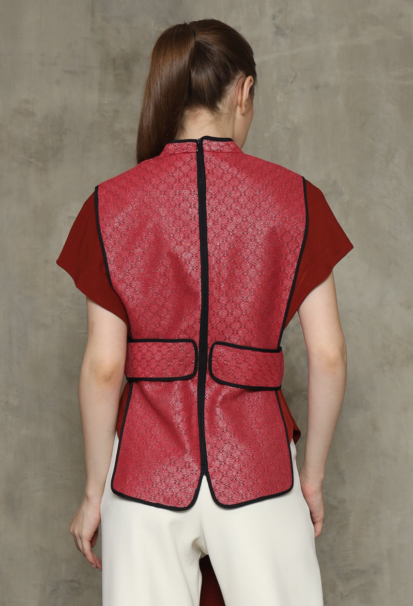 Bloom et Champs Salem List Top in Red