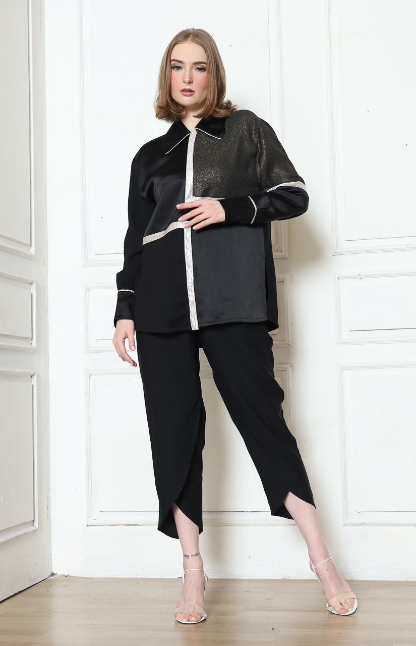 Bloom et Champs Kemeja Siku Glitter