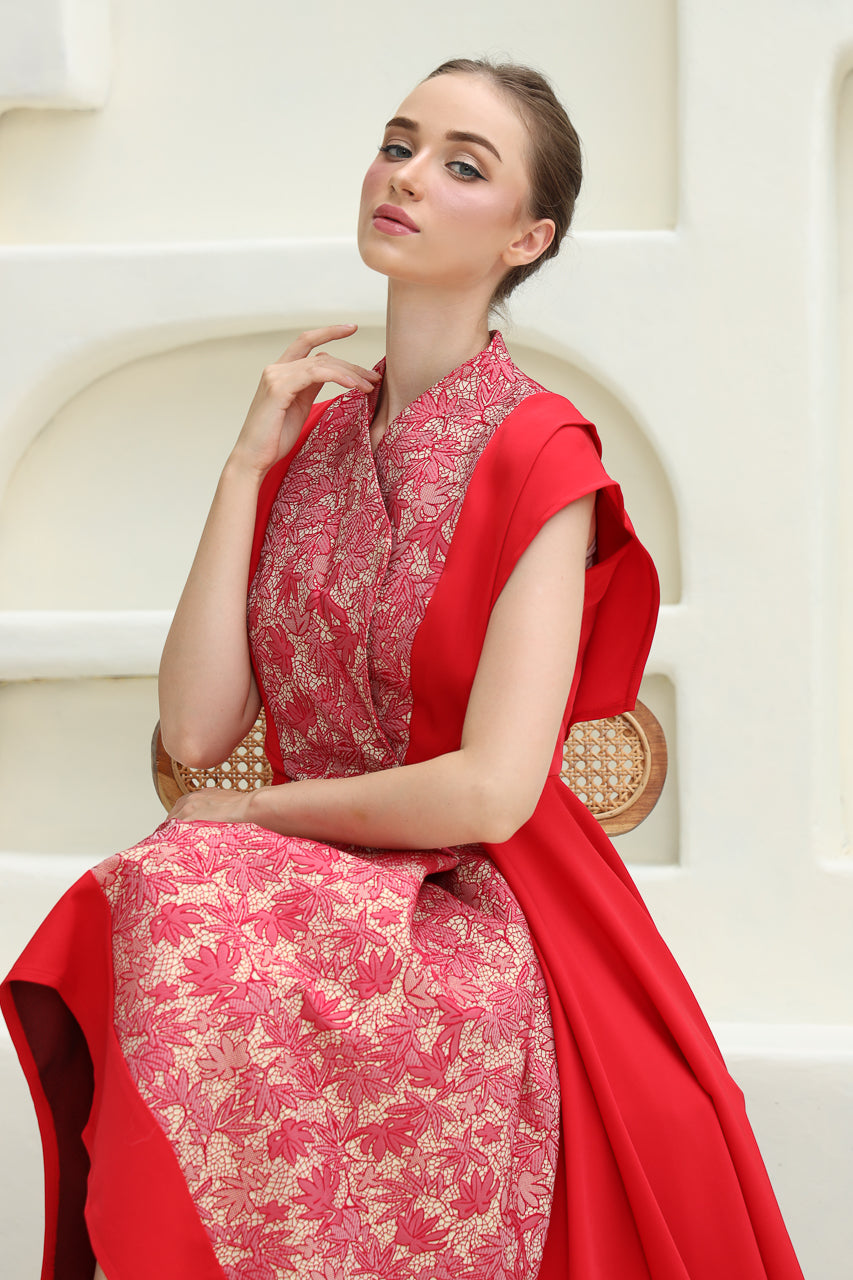 Bloom et Champs Dress Merah Emas