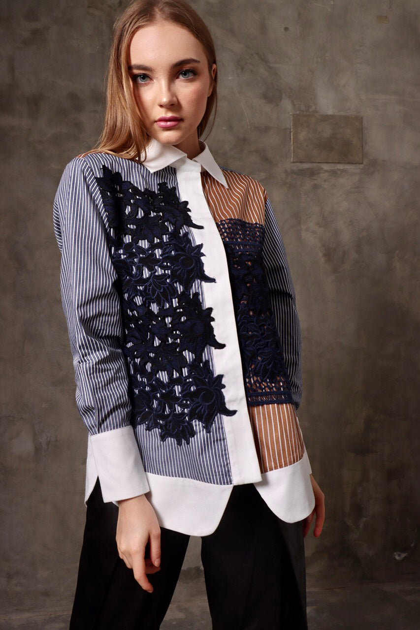 Bloom Kemeja Brukat All Lace
