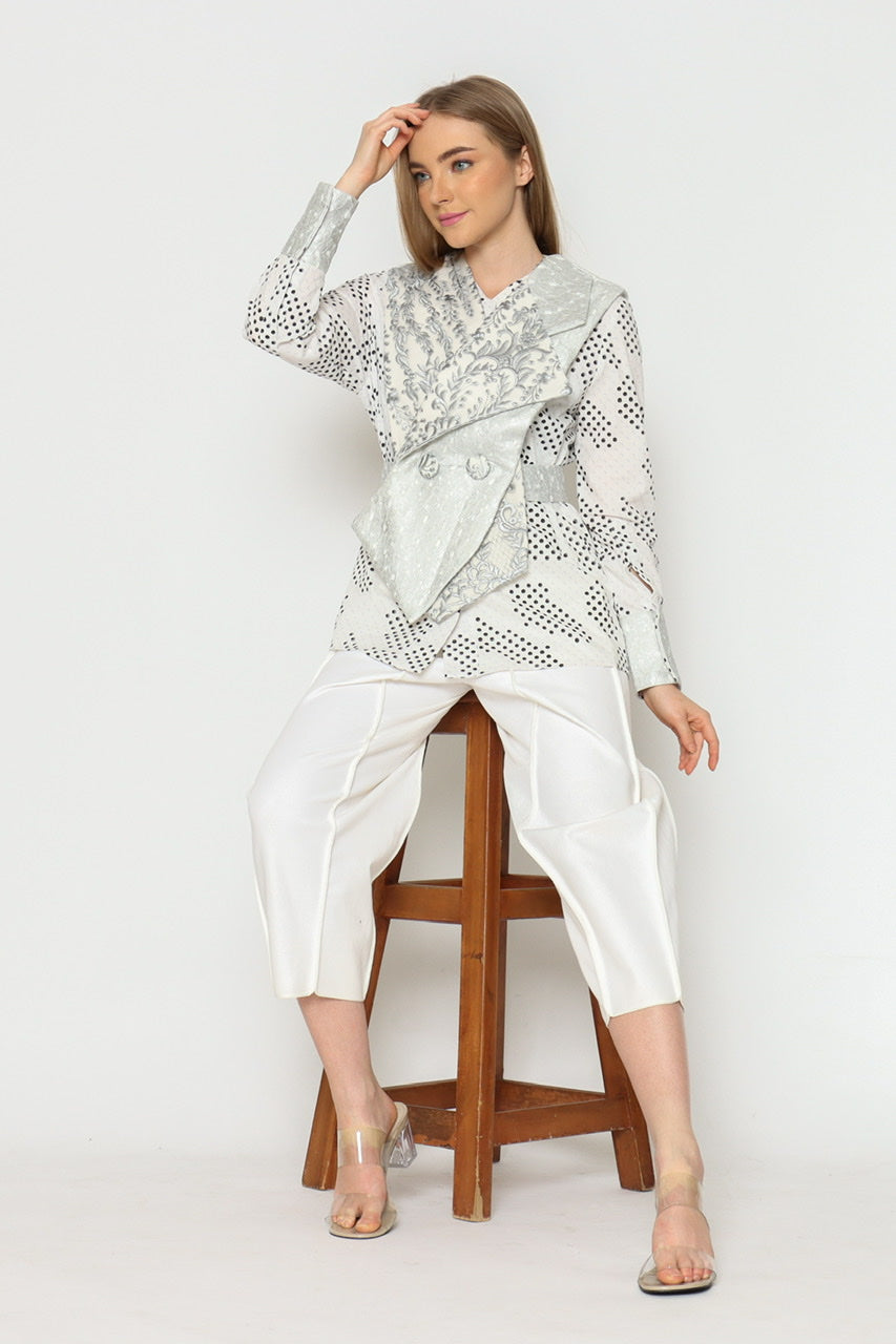 Bloom Kemeja dan vest Duo in Silver
