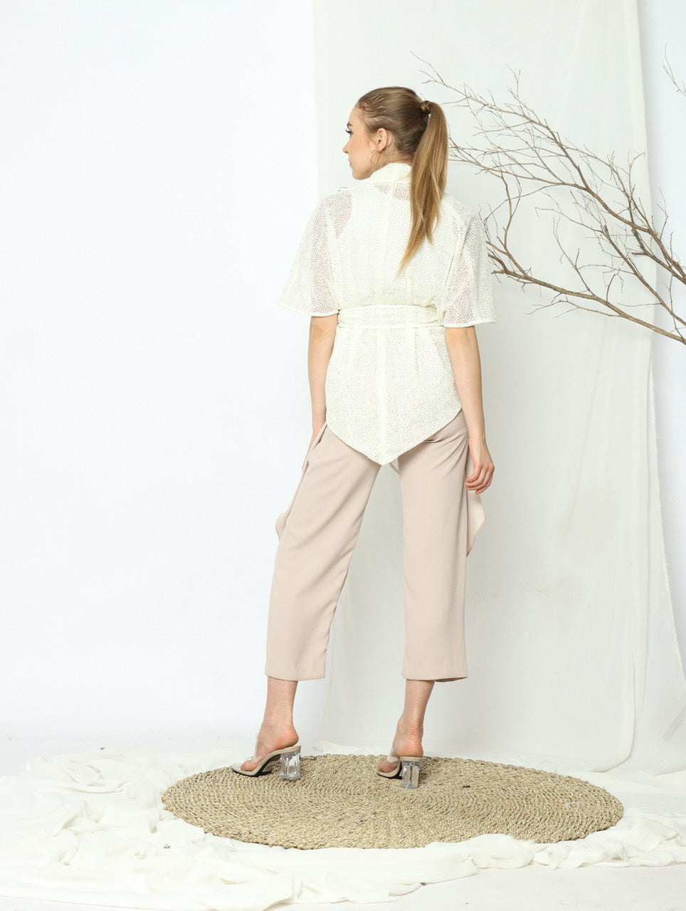 Bloom et Champs Kimono Dot Off-White
