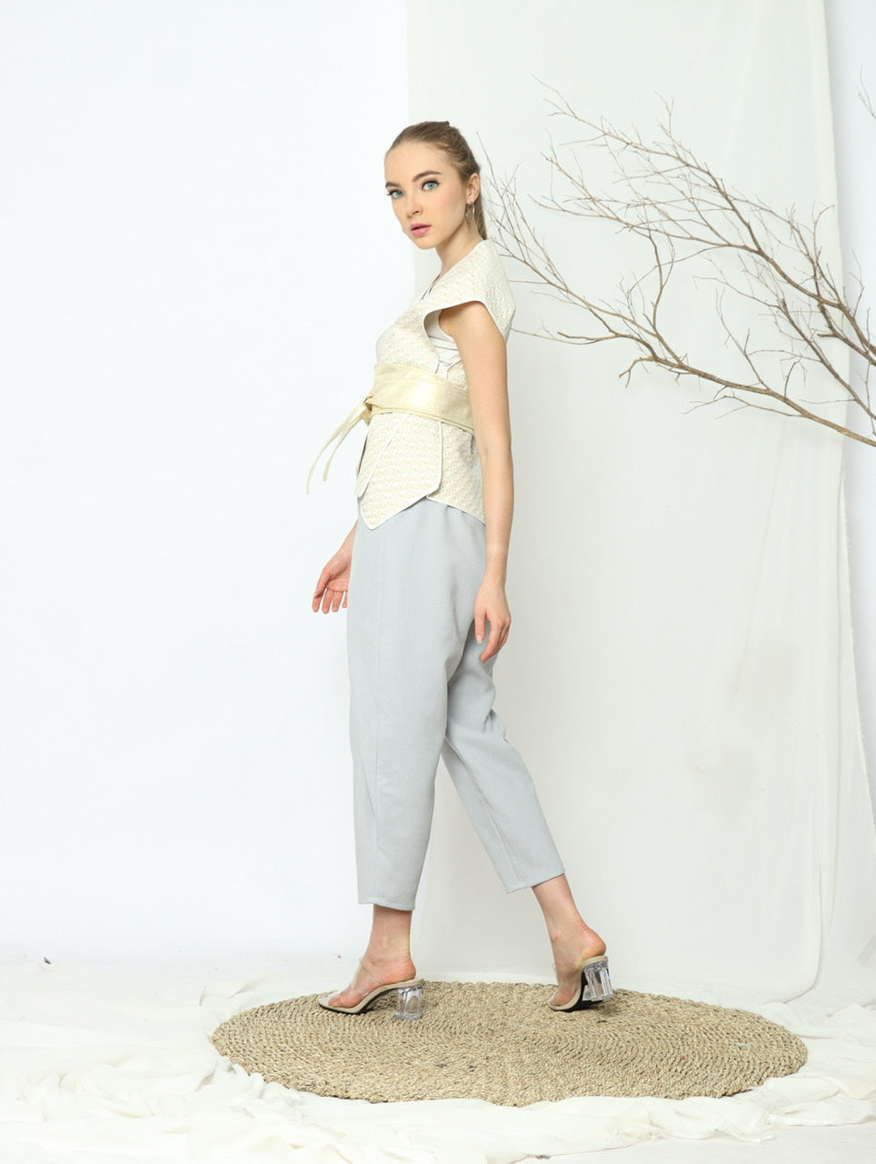 Outer Kaku Patterned Krem