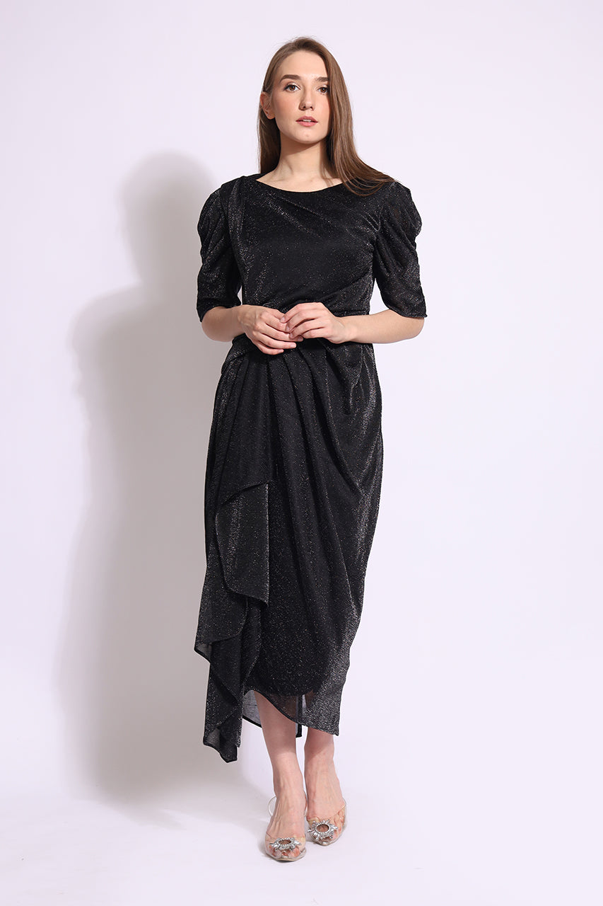 Bloom et Champs Dress Lengan Balon Glitter Bloom et Champs Dress Lengan Balon Glitter