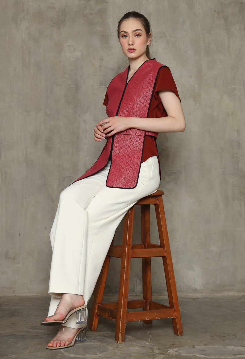Bloom et Champs Salem List Top in Red