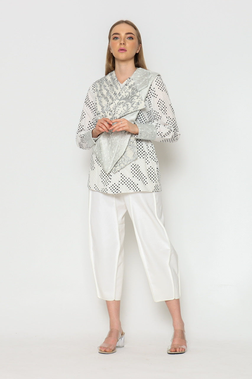 Bloom Kemeja dan vest Duo in Silver