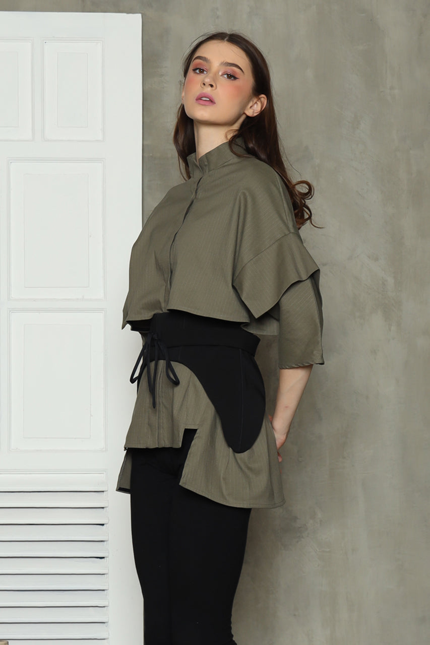 Bloom et Champs Kemeja Obi in Olive