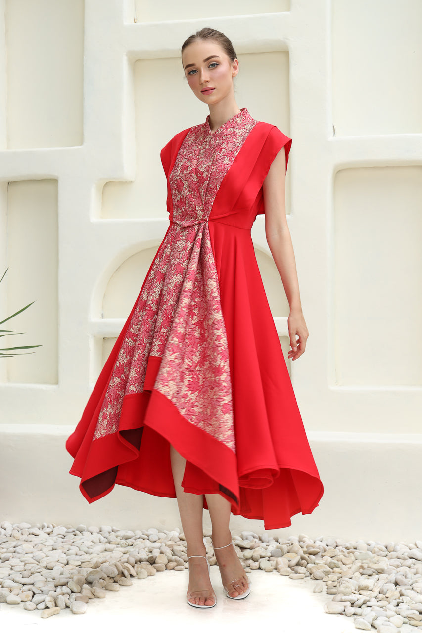 Bloom et Champs Dress Merah Emas