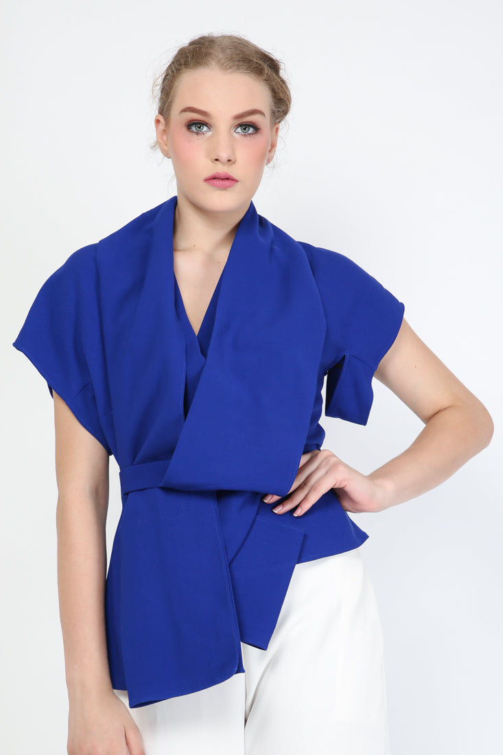 Top Scarf Biru