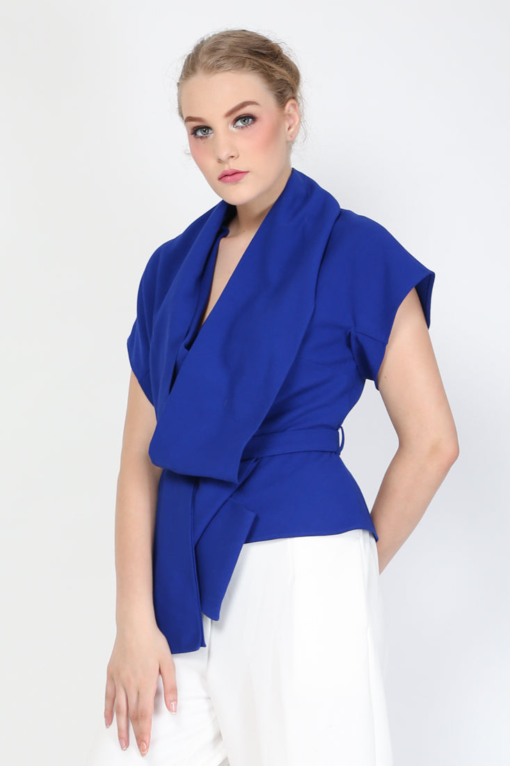 Top Scarf Biru