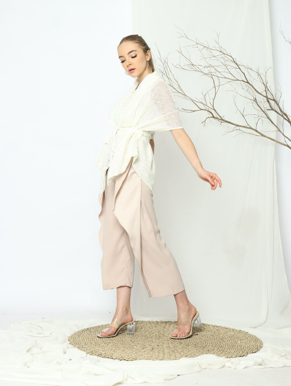 Bloom et Champs Kimono Dot Off-White