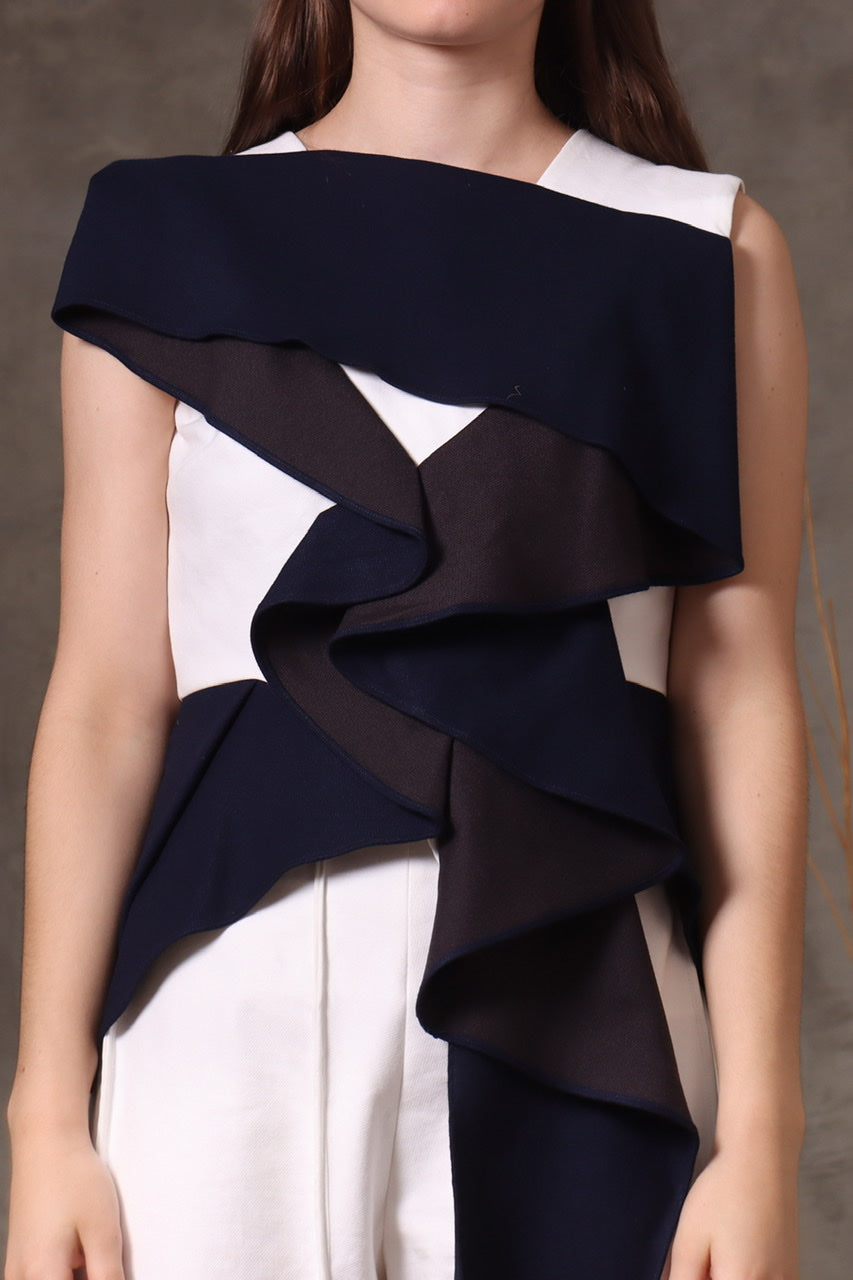 Bloom et Champs Top Menjuntai Dark Navy