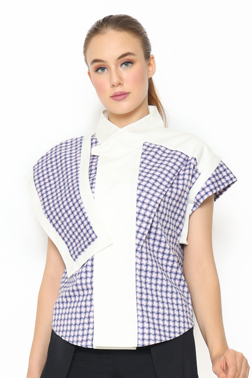 Bloom et Champs Kemeja Kerah Tinggi