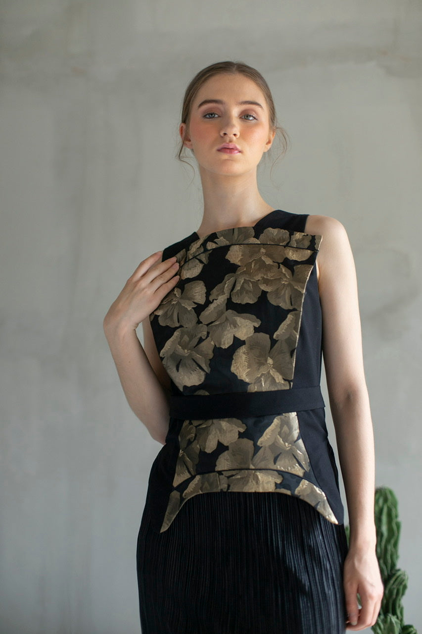 Dress Bunga Emas