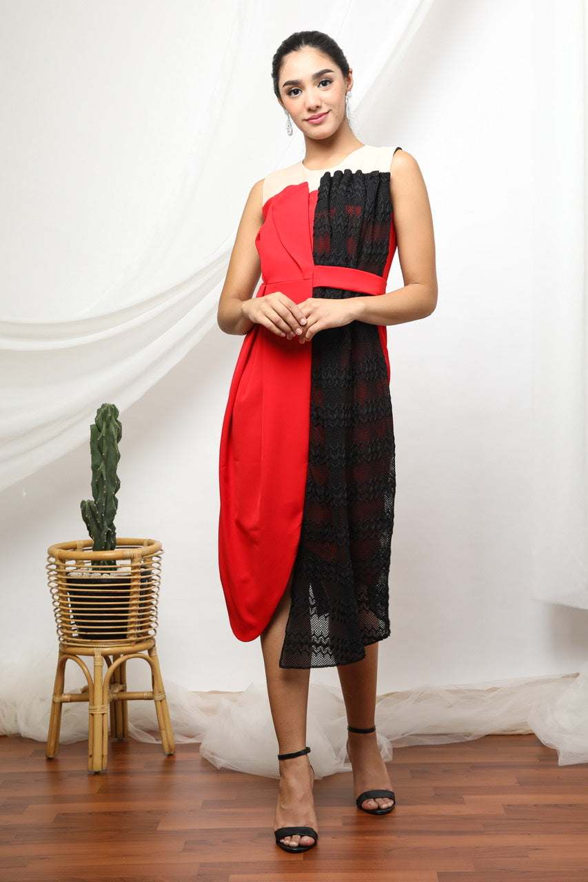 Dress Merah Jas