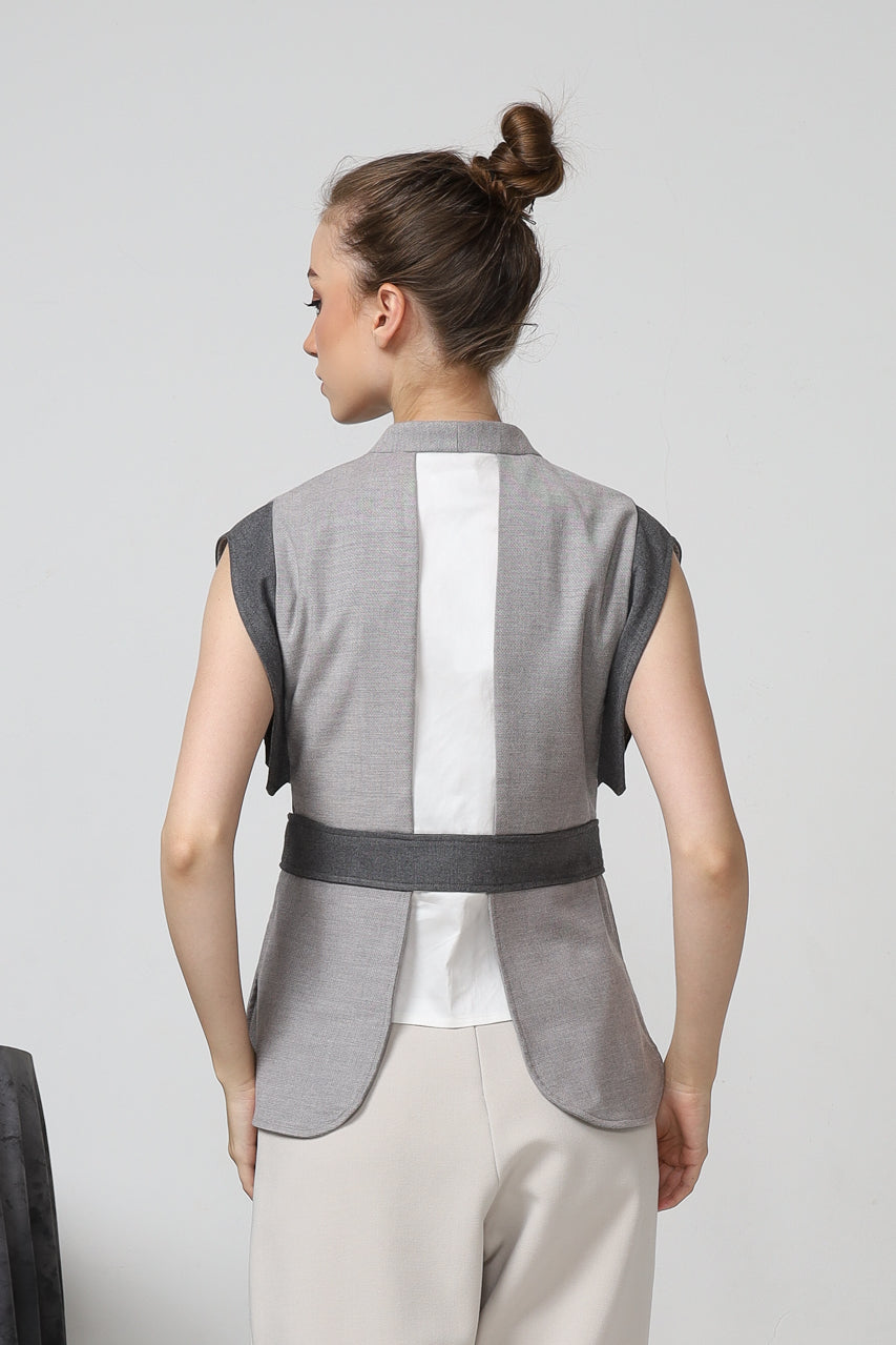 Bloom et Champs Kemeja Kantong Abu