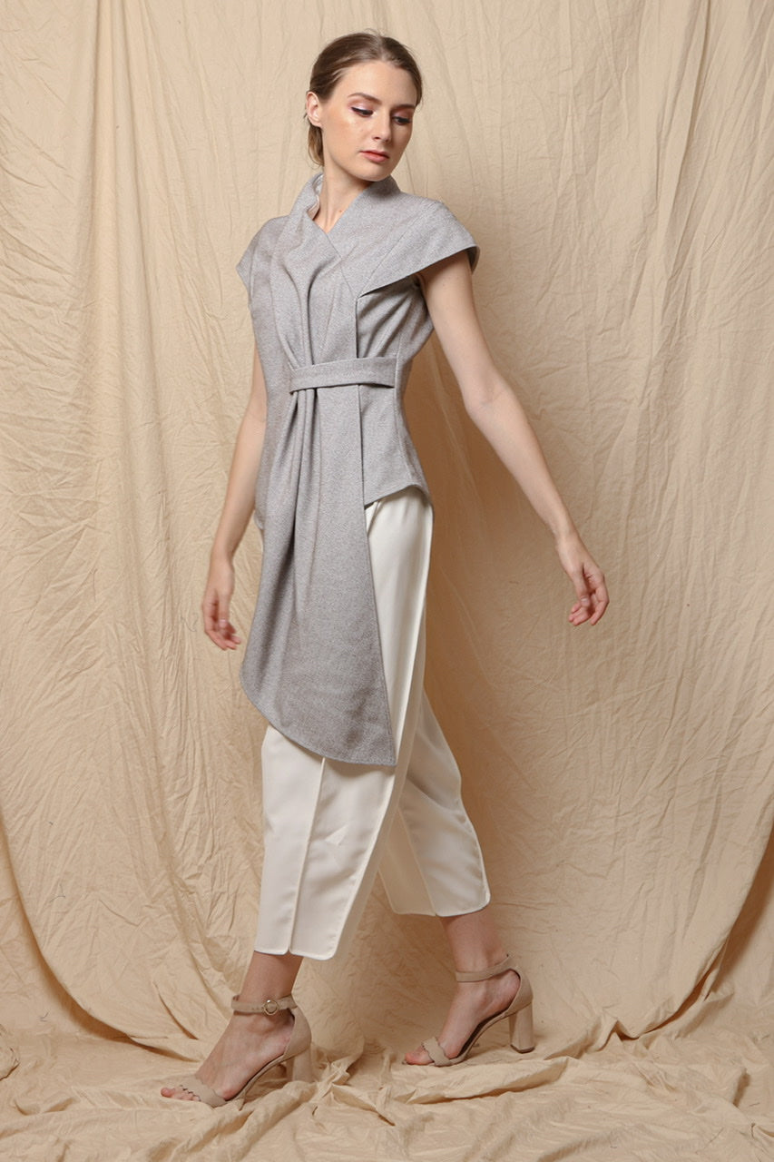 Scarf Selimut Top Greyish Brown